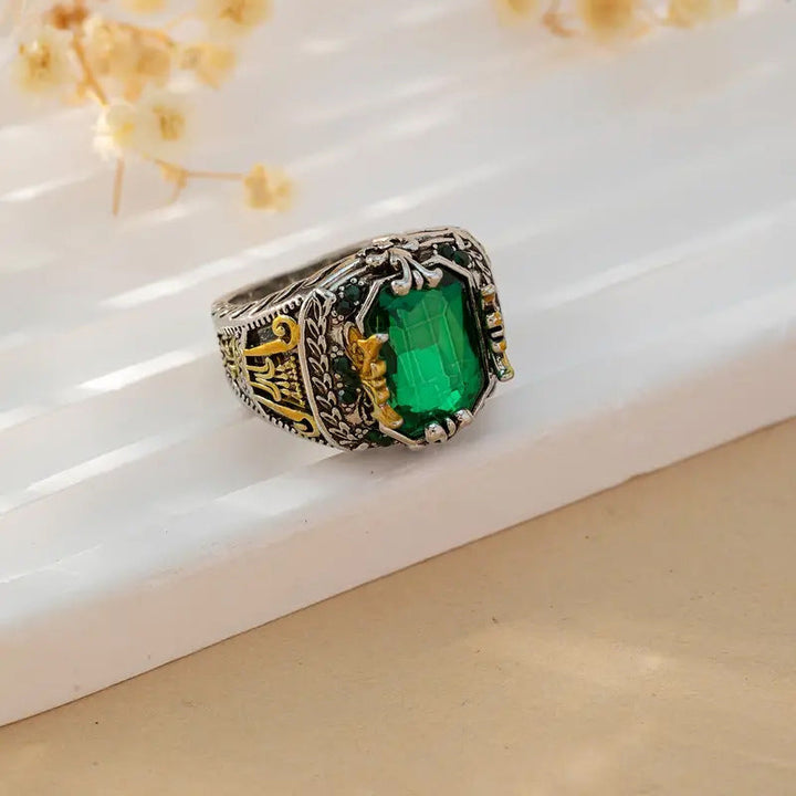 Ring Klara Emerin | Guld Mix